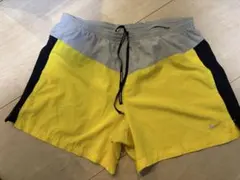 Nike DRI-FIT イエローショートパンツ トレラン　ランニング　サイズL