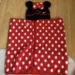 ディズニーリゾート　 ミニー　フード付きブランケット　ポンチョ