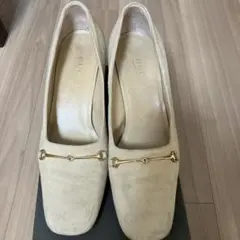 本物❗️GUCCI スエード モカシン ベージュ　パンプス