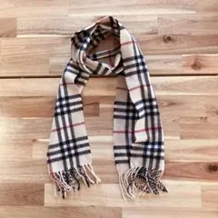 バーバリー　子供用マフラー　カシミヤ100%