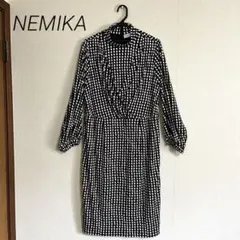 NEMIKA レリアン ドット ワンピース 13＋大きいサイズ