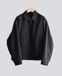 COMOLI ブラックデニムジップショートジャケット 26SS サイズ3