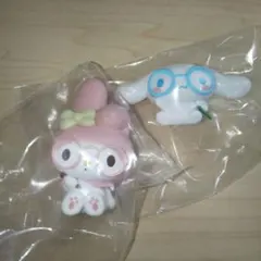 サンリオキャラクターズ めがねっこちゃんフィギュア　2点