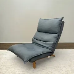 ドウシシャ ふわふわリラックスチェア 1人掛け ブルー