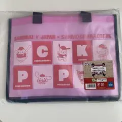 サムライジャパン×サンリオキャラクターズ　クリアトートバッグ　ハンカチセット