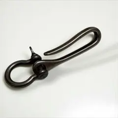 藤*空様 【新品】U字フック シャックルキーホルダー金具 50mm レザークラフ