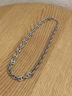 アンカーモチーフ チェーンネックレス ステンレス シルバーカラー