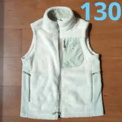 モンベル フリース ベスト 白 130cm mont-bell 子ども 男女