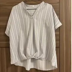 GLACIER ストライプ 半袖シャツ L