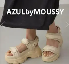 AZUR BY MOUSSY　ラインストーンスニーカーソールサンダル　Мサイズのサムネイル
