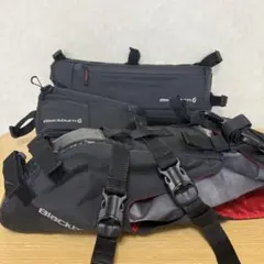 BLACKBURN バイクパッキングバッグフルセット。カモフラージュ柄