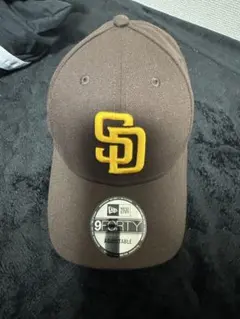 New Era 9FORTY SDロゴ ブラウンキャップパドレス
