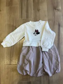 プティマイン　100サイズ　バルーンワンピ