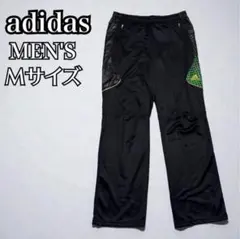 adidas アディダス トレーニングパンツ Mサイズ ブラック×グリーン