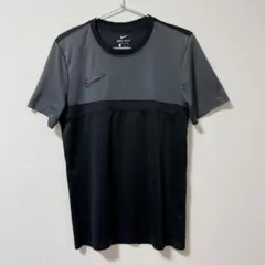 Nike ドライフィット Tシャツ グレー/ブラック　ランニング　ジム　メンズ
