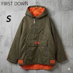 90s FIRST DOWN ファーストダウンアノラックパーカー 中綿 S