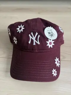 ゆきはちゃん企画】NEW ERA フラワー刺繍 キャップ ブラック - メルカリ