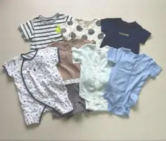 ロンパース・カバーオールセット 半袖 7点まとめ売り