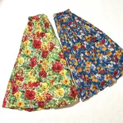 【GEORGES RECH＆LOUIS JOONE】 花柄フレアスカート2枚のサムネイル