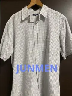 JUNMEN ジュンメン　半袖　シャツ　ワイシャツ　L カットソー　メンズのサムネイル