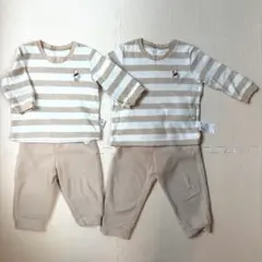 ユニクロ　フリースパジャマ　80サイズ&90サイズ