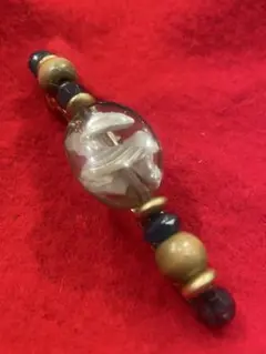 ビーズのヘアグリーン