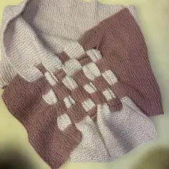 手編みネックウォーマー　ハンドメイド