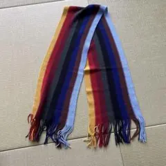 多色ストライプニットマフラー