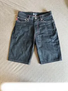 stussy デニム　ハーフパンツ　28 ROUGH&RUGGED ジョーツ 美品】stussy デニム ハーフパンツ 28 ROUGH&RUGGED - メルカリ