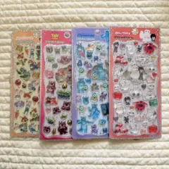 【新品正規品】定価2288円　ディズニー プチドロップステッカー 4枚セット