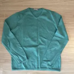 Cruciani グリーン Vネック ニットセーター 美品のサムネイル