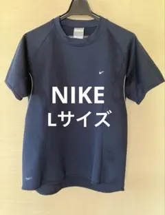 NIKE トレーニングウェア 半袖 ネイビー Lサイズ　レディースのサムネイル