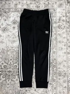 adidas オリジナルス ブラック トラックパンツ 3ライン S ジャージ