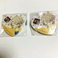 三好一成 A3! ハート型缶バッジ 2個セット
