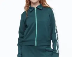 ジャージ　H&M グリーン ジャージジャケット 緑　スポーツ 送料込みのサムネイル