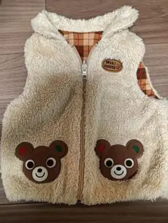 ミキハウス ベビーベスト ファー 90センチ