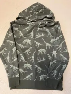 恐竜柄 フリースパーカー 140 H&M