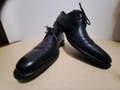 REGAL　ブラックレザー プレーントゥドレスシューズ