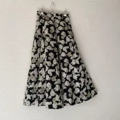 vintageヴィンテージ昭和レトロアンティーク古着花柄ロングスカートのサムネイル