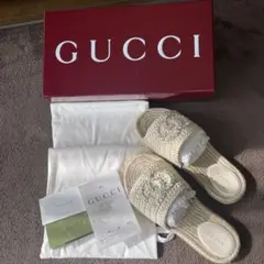 希少‼︎GUCCIエスパドリーユサンダル　38のサムネイル