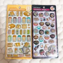 【正規品】ボンボンドロップシール和柄 新作たまごサンド&ラーメンセット