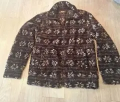 CONVERSE フリースジャケット Mサイズ ブラウン系