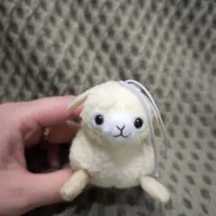 アルパカ　ぬいぐるみ ストラップ付き
