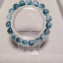天然ブルーダークジェイド パワーストーン ブレスレット 15.5cmのサムネイル