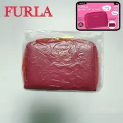 【新品・未使用】FURLA レッドピンクカード ＆コインパース ②