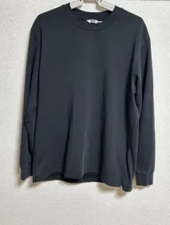 ユニクロ エアリズム 長袖Tシャツ L ブラック クルーネックのサムネイル
