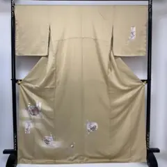 No.2995 未使用シリーズ正絹金彩草花文様訪問着　美品