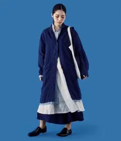 POOL いろいろの服 アトリエコート ネイビー