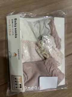conoco ベビー靴下 3足セット 9-15cm
