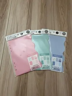 【3色セット】 amifa A5 カスタムノート　リフィル　シール台紙